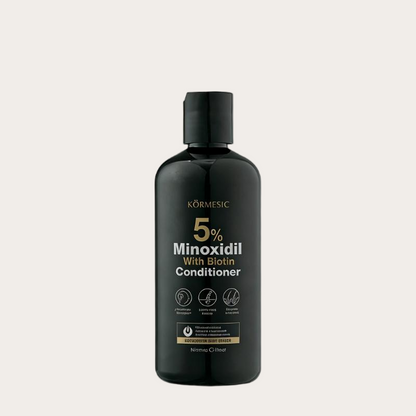 KORMESIC 5% Minoxidil & Biotin Scalp Care Kit | Helps Reduce Shedding & Support Thicker Hair