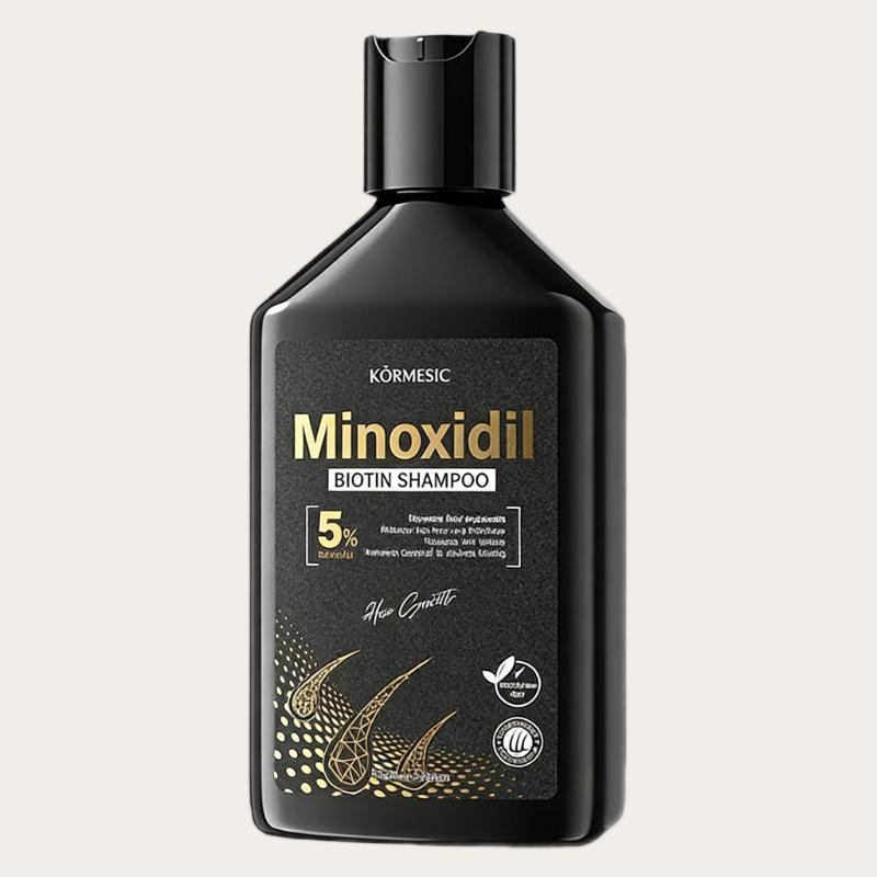 KORMESIC 5% Minoxidil Shampoo with Biotin - Anti Hair Loss & Hair Growth Shampoo
