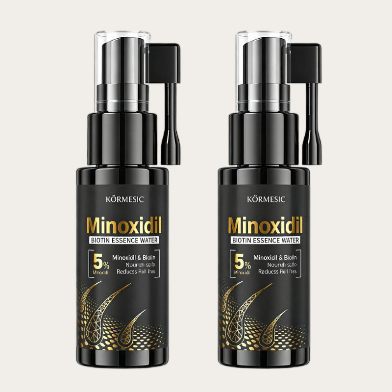 KORMESIC 5% Minoxidil Biotin Hair Growth Serum - Anti Hair Loss Essence Water
