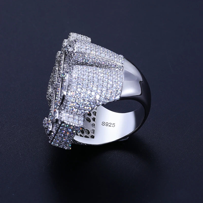 Ice Flower Dollar Ring