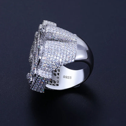Ice Flower Dollar Ring