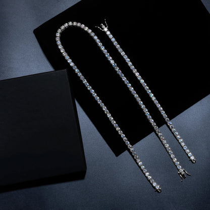 5mm Tennis Chain & 5mm Tennis Bracelet Bundle (Gold/White Gold)