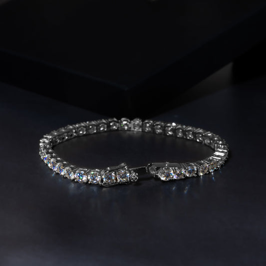 5mm Round Cut Tennis Bracelet